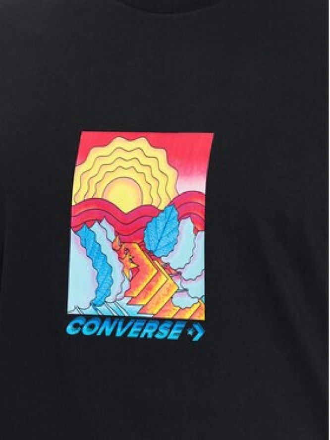 Converse T-Shirt Layres Of Earth 10024590-A02 Czarny Standard Fit