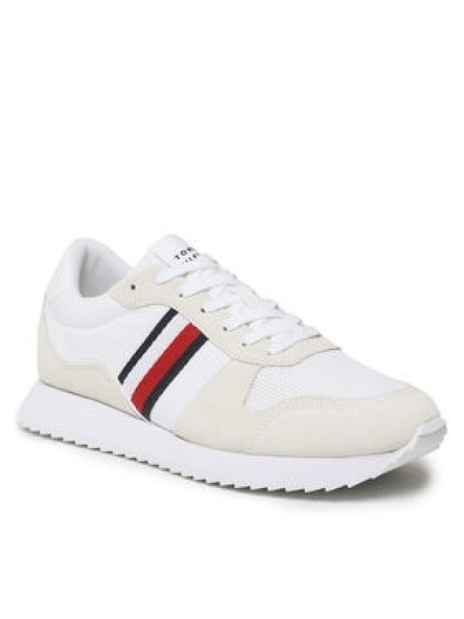 Tommy Hilfiger Sneakersy Runner Evo Mix FM0FM04699 Beżowy