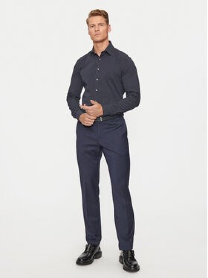 Calvin Klein Koszula K10K113163 Granatowy Slim Fit