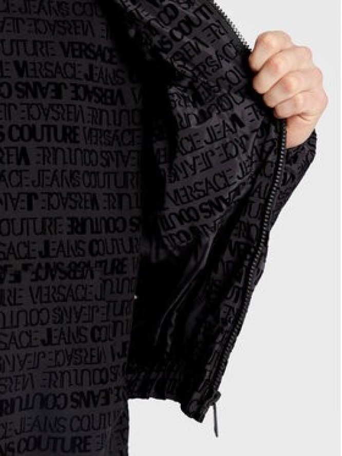 Versace Jeans Couture Kurtka puchowa Logo Flock 73GAU4D3 Czarny Regular Fit