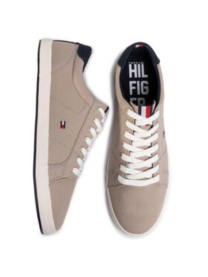 Tommy Hilfiger Tenisówki Iconic Long Lace Sneaker FM0FM01536AEP Beżowy