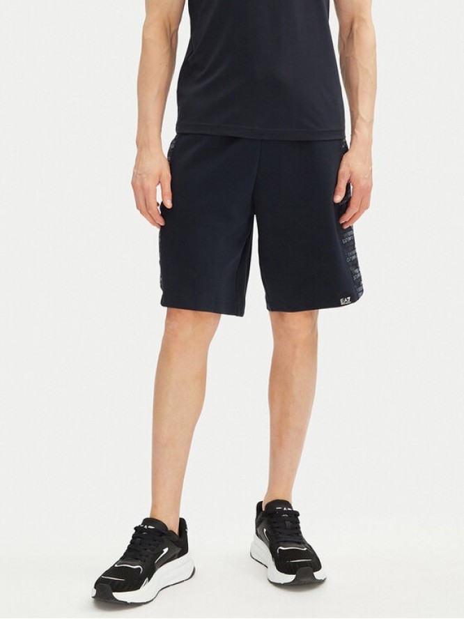 EA7 Emporio Armani Szorty sportowe 7M000217 AF12660 UB102 Granatowy Regular Fit