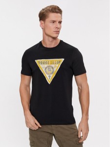 Guess T-Shirt Ss Cn Triangle M4RI38 J1314 Czarny Slim Fit