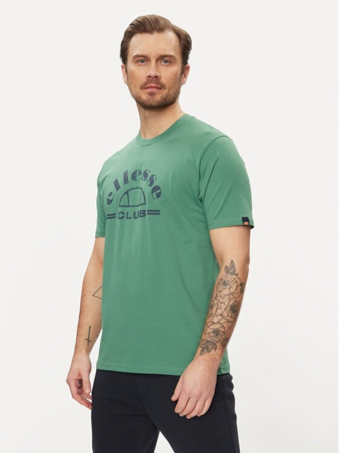 Ellesse T-Shirt Club SHV20259 Zielony Regular Fit