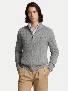 Polo Ralph Lauren Sweter 710899975002 Szary Regular Fit