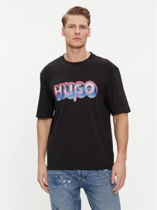Hugo T-Shirt Nillumi 50515278 Czarny Regular Fit