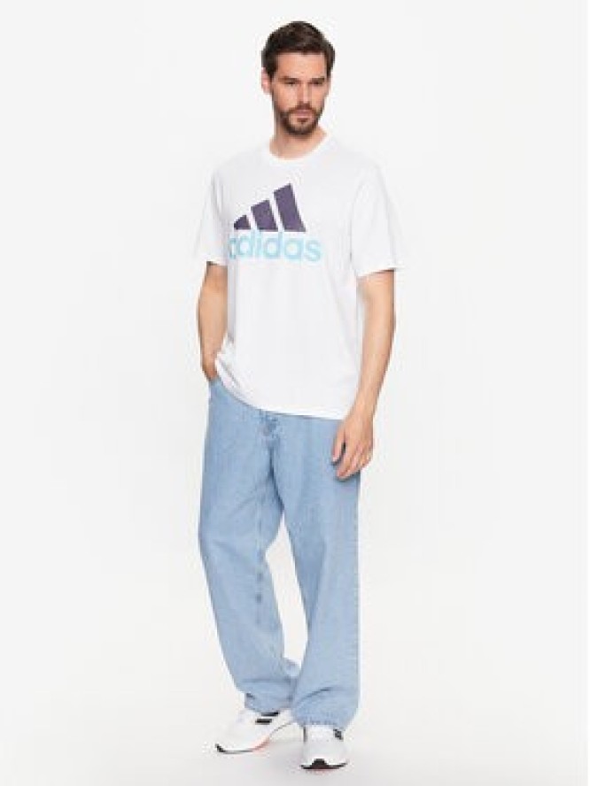 adidas T-Shirt Essentials Single Jersey Big Logo T-Shirt IJ8579 Biały Regular Fit