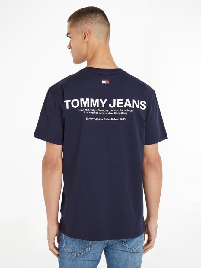 TOMMY JEANS Koszulka w kolorze granatowym rozmiar: M