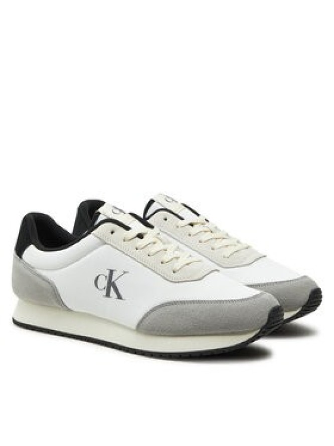 Calvin Klein Jeans Sneakersy Retro Runner Iconic Snk YM0YM01119 Biały