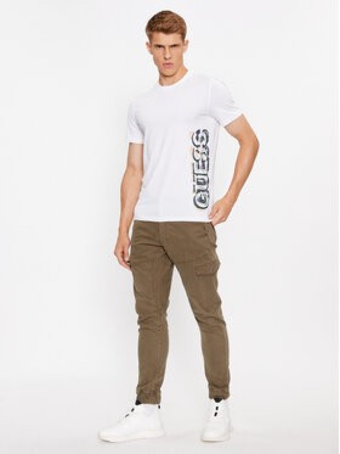 Guess T-Shirt M3BI73 J1314 Biały Slim Fit