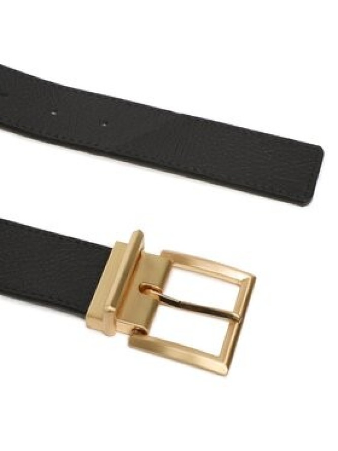 Calvin Klein Pasek Męski Adj Pramid Buckle Gold 35Mm K50K510218 Czarny