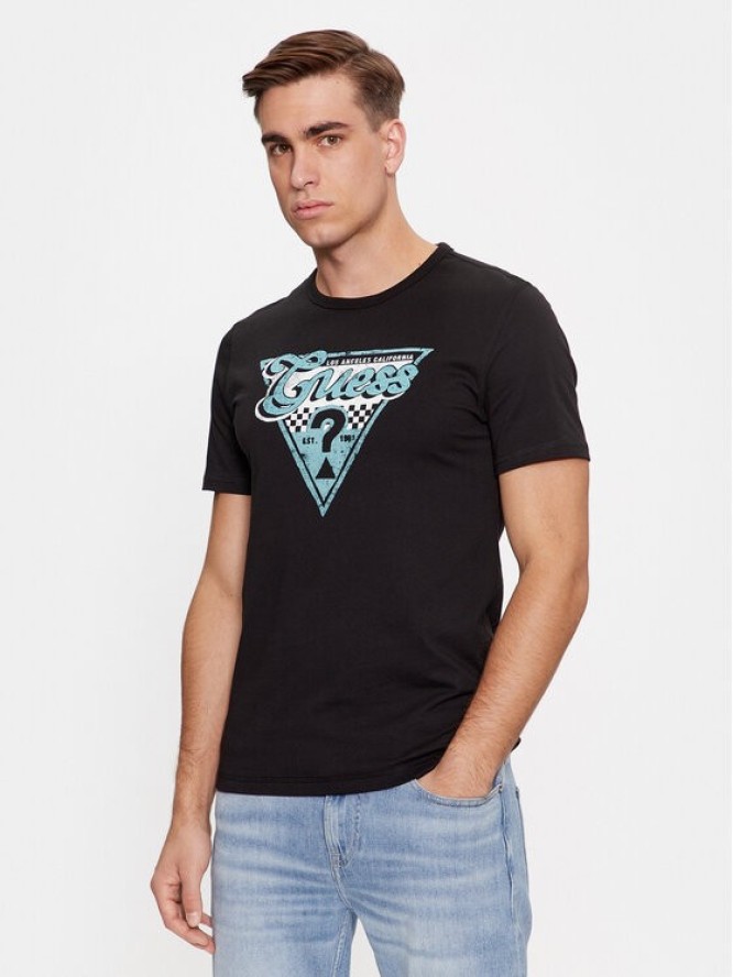 Guess T-Shirt M4RI06 I3Z14 Czarny Regular Fit