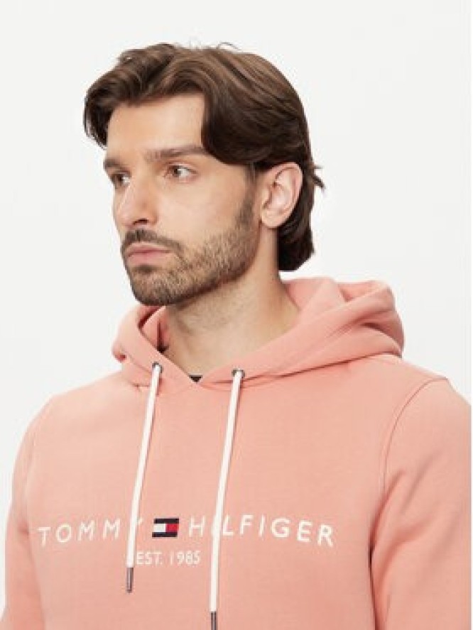 Tommy Hilfiger Bluza Logo MW0MW11599 Pomarańczowy Regular Fit