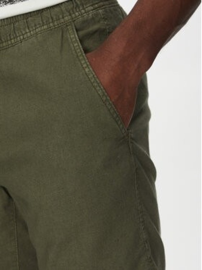 INDICODE Szorty materiałowe Wamo 70-728 Zielony Slim Fit