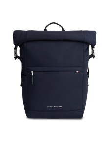 Tommy Hilfiger Plecak Th Signature Rolltop Backpack AM0AM12221 Granatowy