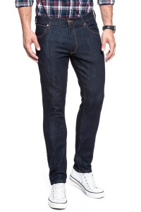 WRANGLER LARSTON MĘSKIE SPODNIE JEANSOWE JEANSY DARK RINSE W18SP690A