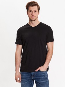 Geox T-Shirt M3510H-T2870 F9000 Czarny Regular Fit