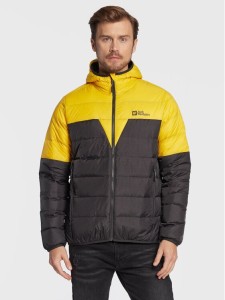 Jack Wolfskin Kurtka puchowa Dna Tundra 1206612 Żółty Regular Fit