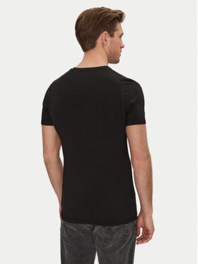 Resteröds Komplet 2 t-shirtów 27040 2 Czarny Slim Fit