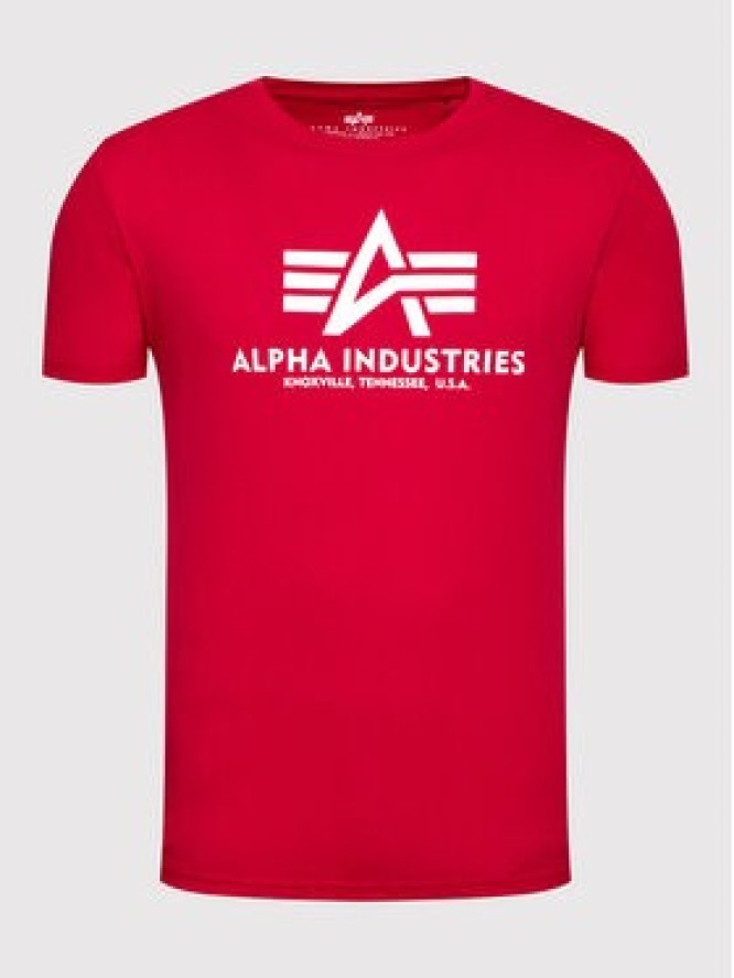 Alpha Industries T-Shirt Basic 100501 Czerwony Regular Fit