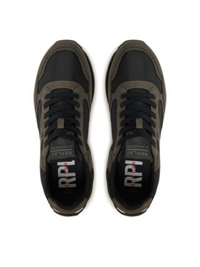 REPLAY Sneakersy Arthur Street Lace-Up Sneakers GMS68.000.C0089S Szary