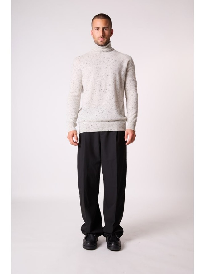 Perfect Cashmere Kaszmirowy golf "Trevor" w kolorze jasnoszarym rozmiar: M