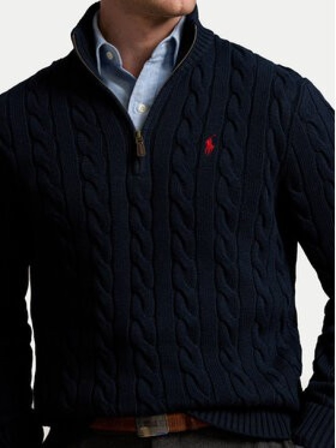 Polo Ralph Lauren Sweter 710810841001 Granatowy Regular Fit