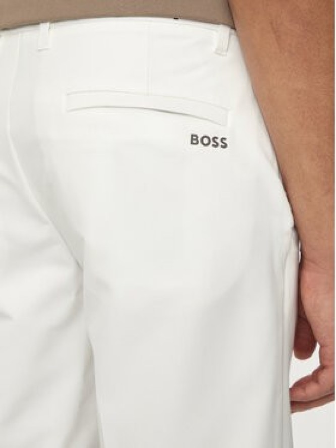 Boss Szorty materiałowe S_Commuter 50504392 Biały Slim Fit