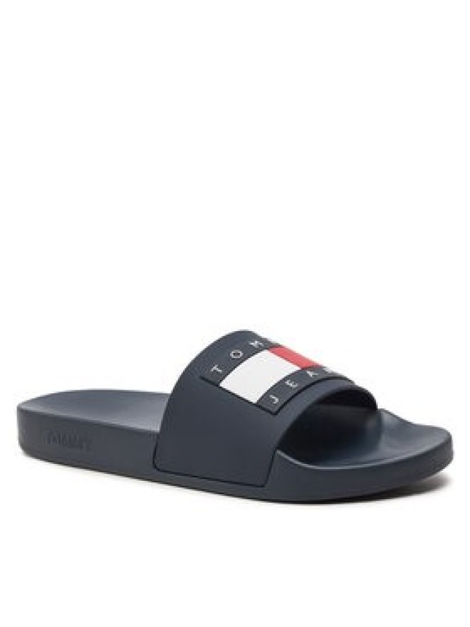 Tommy Jeans Klapki Pool Slide Ess EM0EM01191 Granatowy