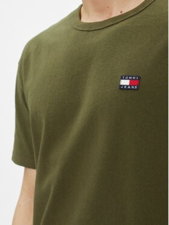 Tommy Jeans T-Shirt Classic Xs Badge DM0DM17870 Zielony Classic Fit