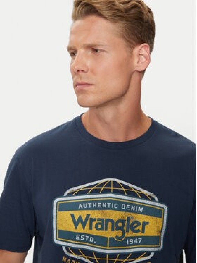 Wrangler T-Shirt Americana 112357448 Niebieski Regular Fit