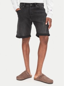 Jack&Jones Szorty jeansowe Rick 12269608 Czarny Regular Fit