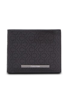 Calvin Klein Duży Portfel Męski Modern Bar Bifold 6Cc W/Bill K50K511834 Czarny