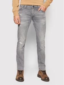 Jack&Jones Jeansy Glenn 12194540 Szary Slim Fit