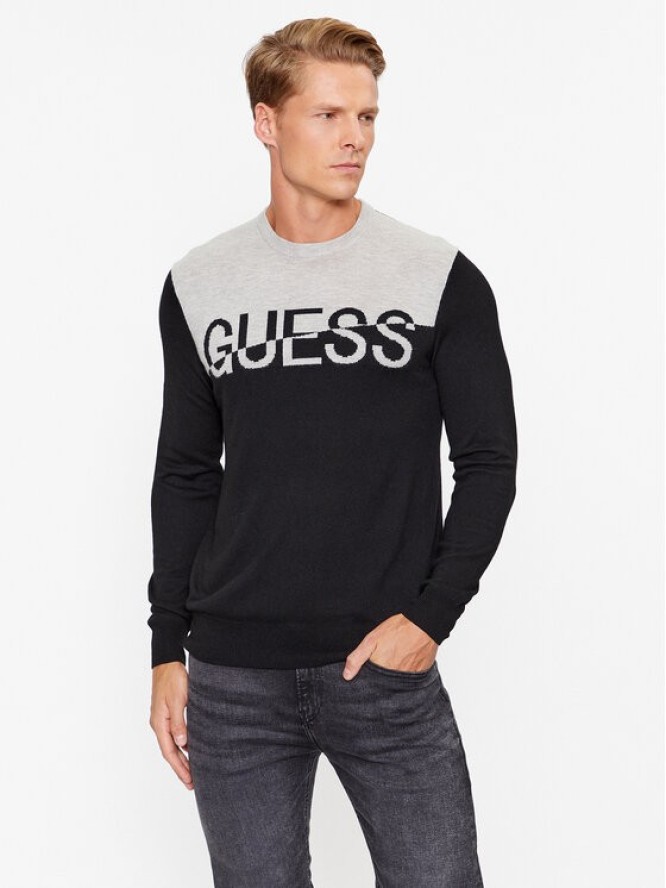 Guess Sweter M3BR09 Z3052 Czarny Regular Fit