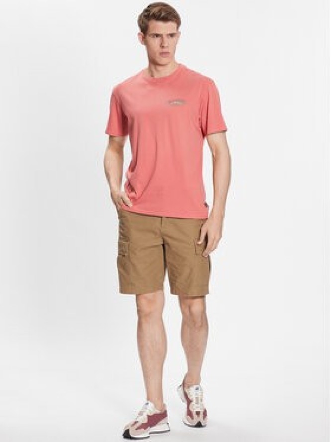 Billabong T-Shirt Arch Wave ABYZT01707 Koralowy Regular Fit