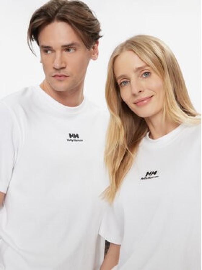 Helly Hansen T-Shirt Yu Patch 53391 Biały Regular Fit