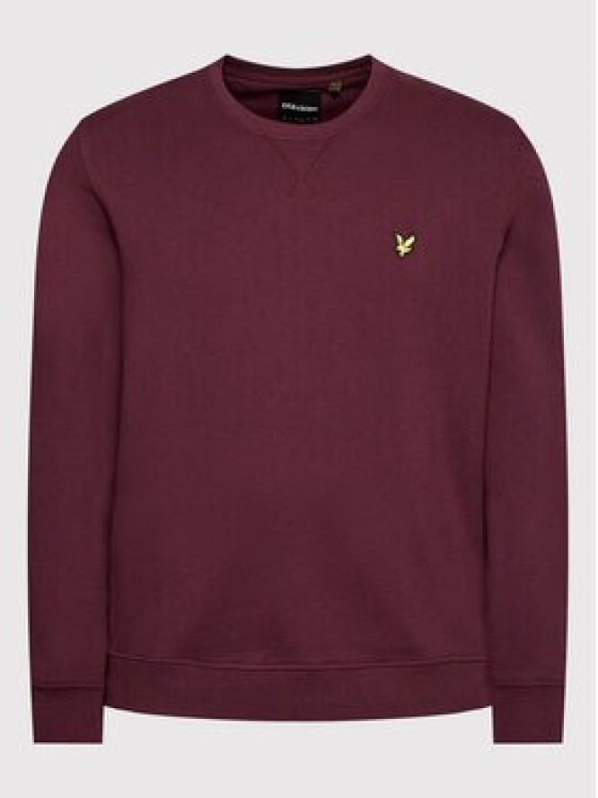 Lyle & Scott Bluza ML424VOG Bordowy Regular Fit