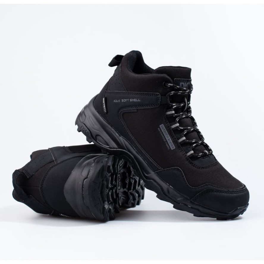 Wysokie buty trekkingowe męskie DK czarne