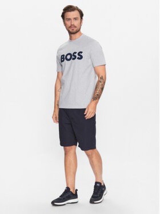 Boss Szorty materiałowe 50488628 Granatowy Relaxed Fit