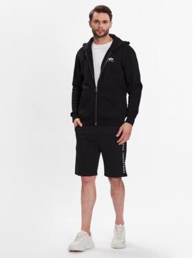 Alpha Industries Szorty sportowe AI Sweat Short 116365 Czarny Regular Fit