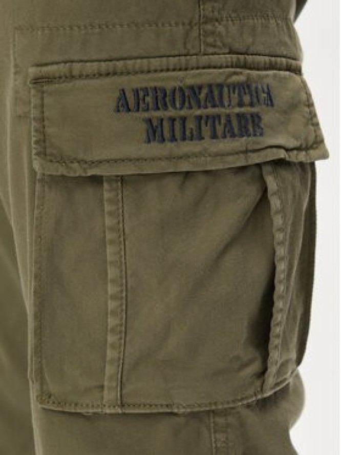 Aeronautica Militare Spodnie materiałowe 241PA1329CT3293 Zielony Regular Fit