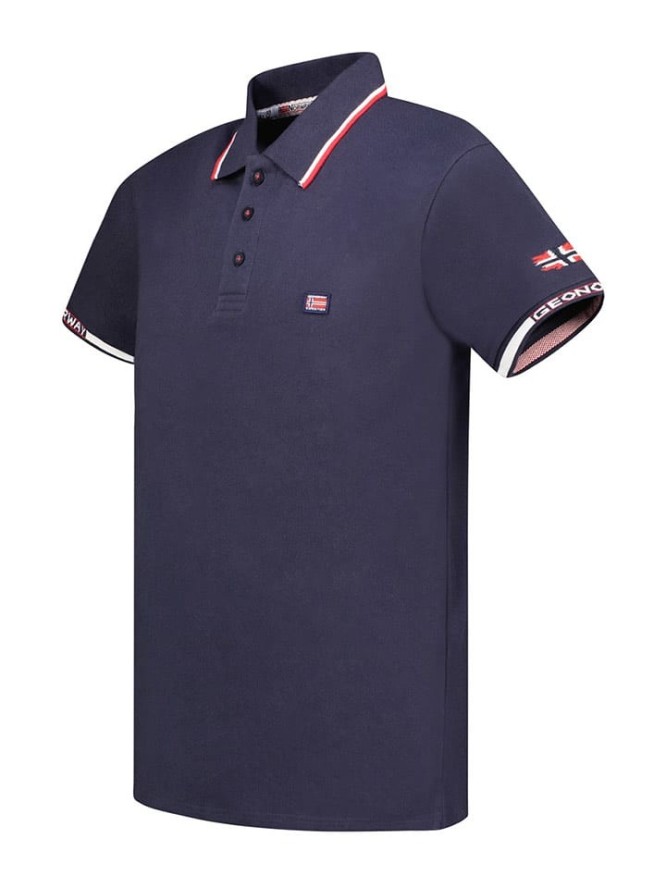 Geographical Norway Koszulka polo "Kauge" w kolorze granatowym rozmiar: M