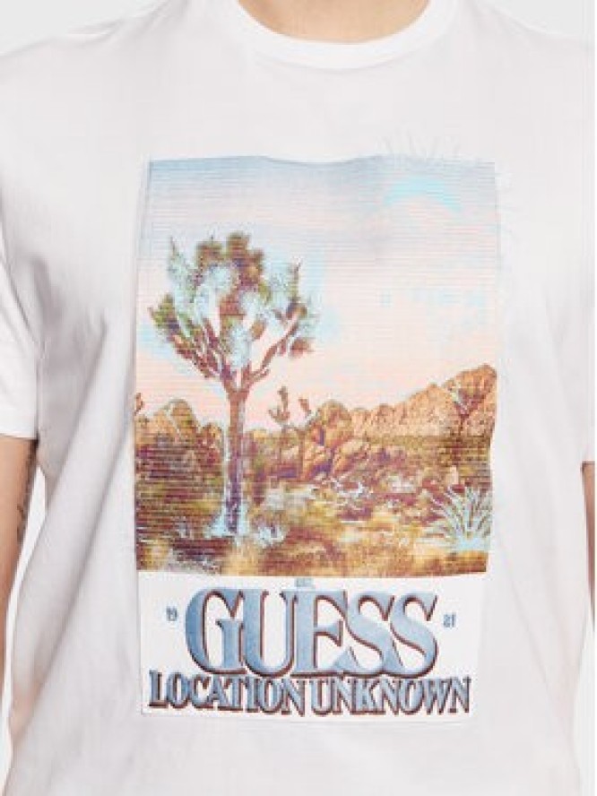 Guess T-Shirt Desert Photo M3GI74 KA260 Biały Regular Fit