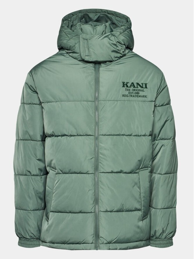 Karl Kani Kurtka puchowa Retro Hooded 6076044 Zielony Regular Fit