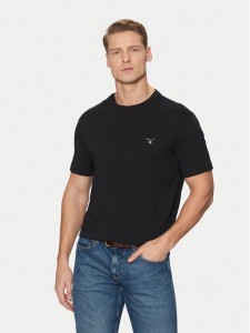 Gant T-Shirt Original Shield 2003295 Czarny Regular Fit