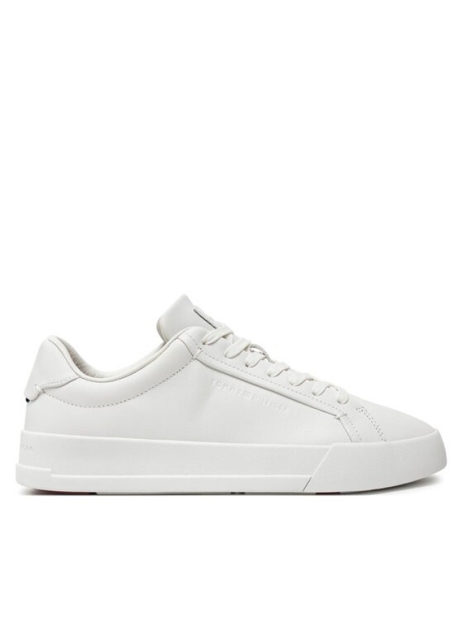 Tommy Hilfiger Sneakersy Th Court Best Leather FM0FM05120 Écru