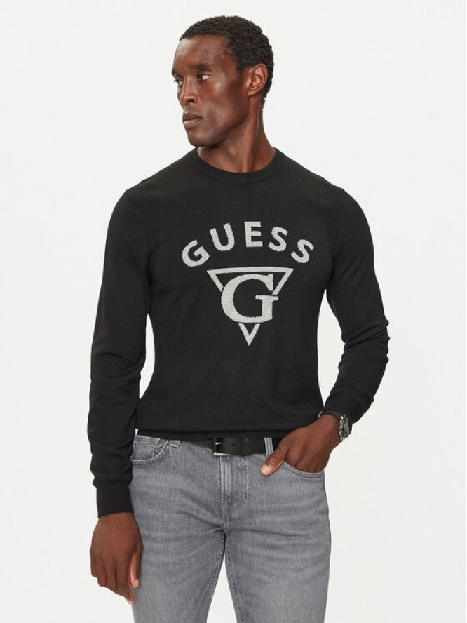 Guess Sweter M4BR06 Z3H82 Czarny Regular Fit