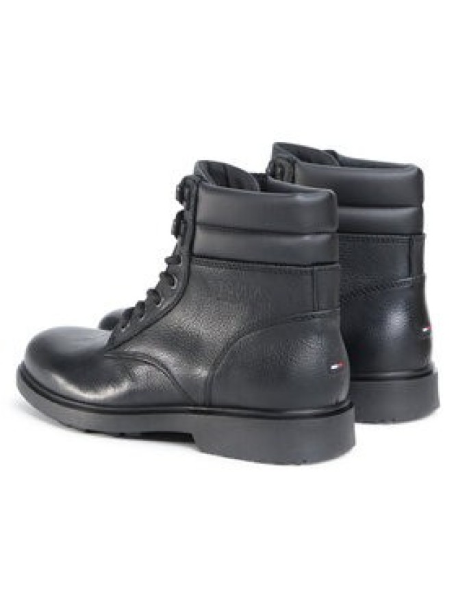 Tommy Jeans Kozaki Classic Tommy Jeans Lace Up Boot EM0EM00540 Czarny