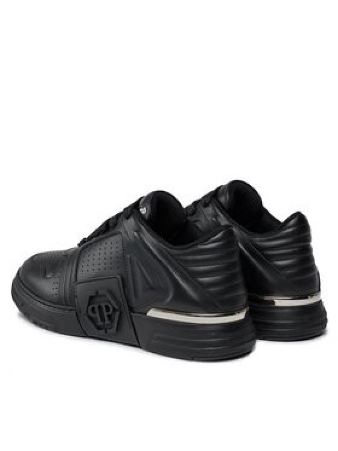 PHILIPP PLEIN Sneakersy Leather Lo-Top Sneakers AACS MSC3843 PLE075N Czarny